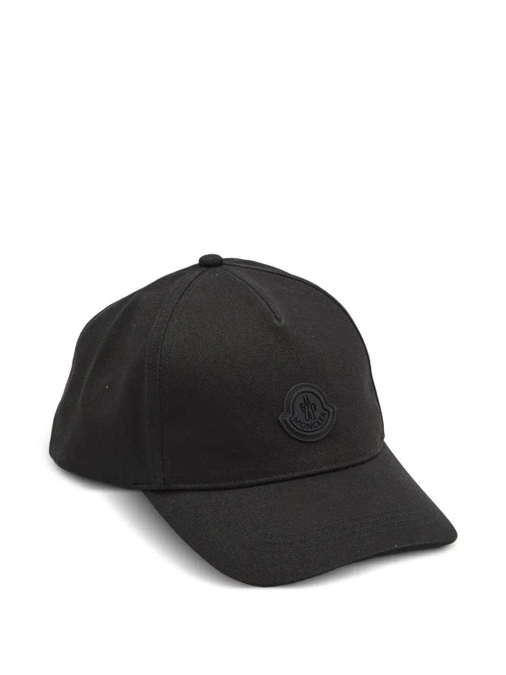 Moncler Honkbalpet met logopatch Zwart
