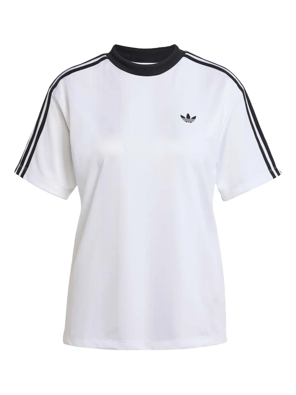 adidas three-stripe jacquard jersey Wit