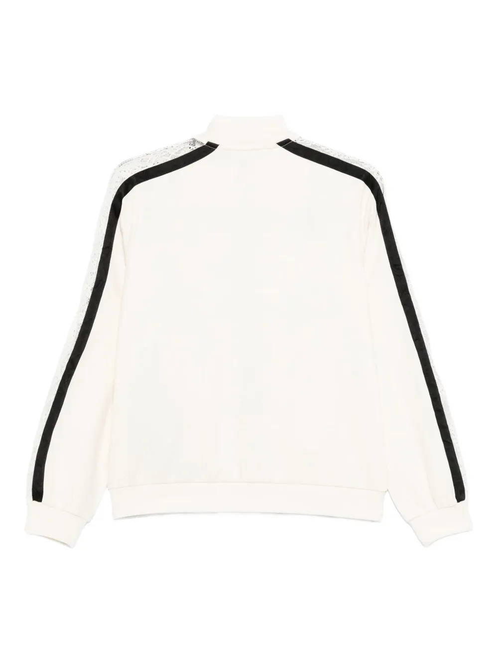 LIU JO lace-insert track top Beige