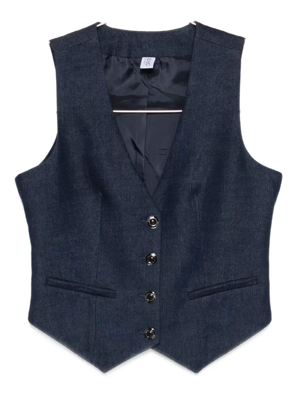 Liu •jo Button-fastening Waistcoat In Blue
