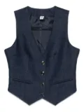 LIU JO button-fastening waistcoat - Blue