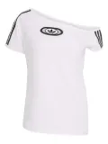 adidas Campus 2000 3-stripe oval-detail T-shirt - White