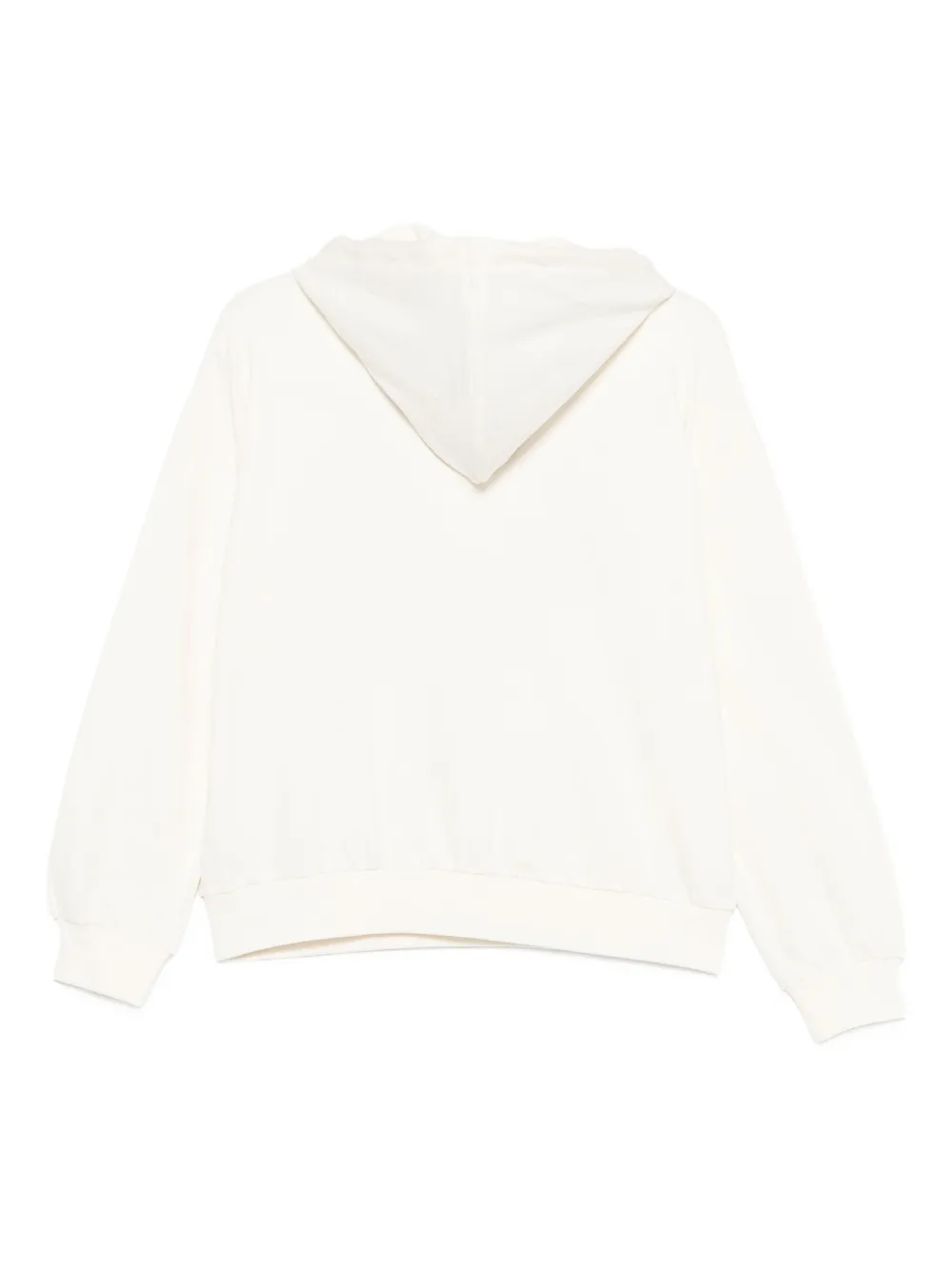 LIU JO Hoodie met geborduurde bloemen - Beige