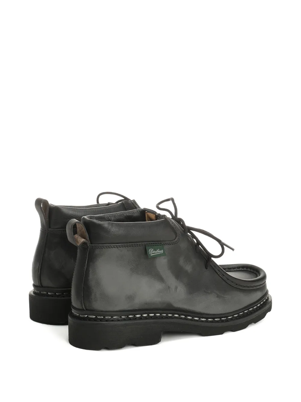 Paraboot leather lace-up ankle boots Black