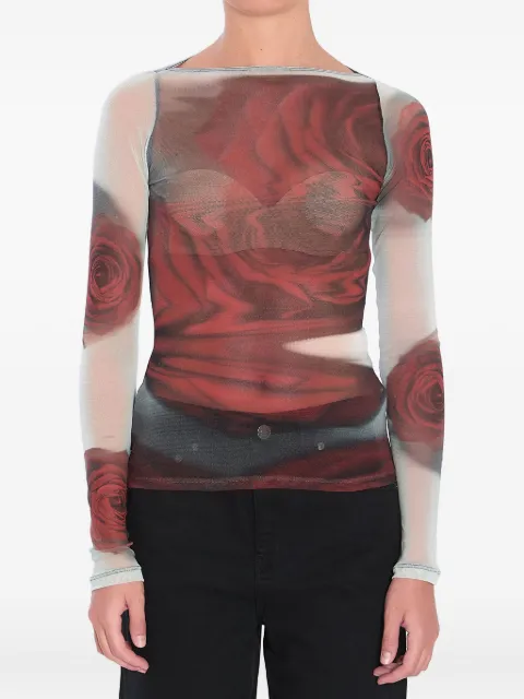Jean Paul Gaultier haut Blurry Rose