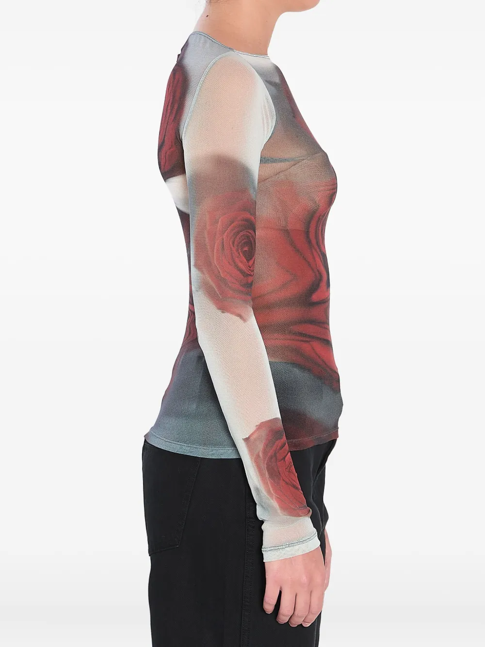 Jean Paul Gaultier Long-sleeved T-shirt In Red