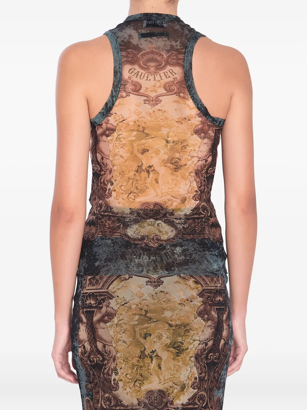 Jean Paul Gaultier Médaillon tanktop Zwart