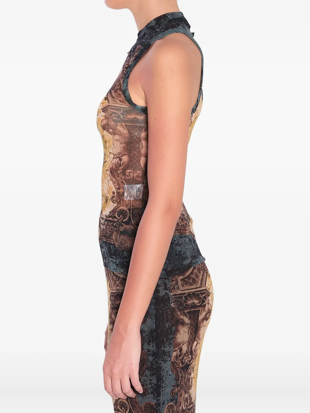 Jean Paul Gaultier Médaillon tanktop Zwart