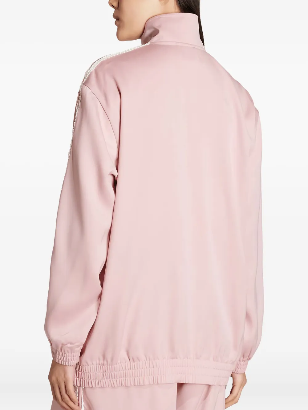 adidas striped track jacket Roze
