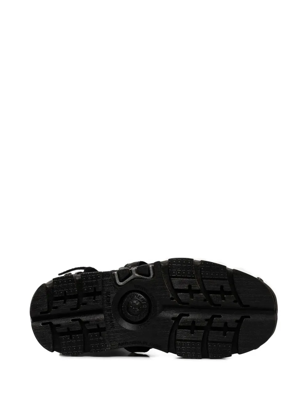 New Rock 60mm M-391x-s1 Buckle-detail Platform Boots In Black