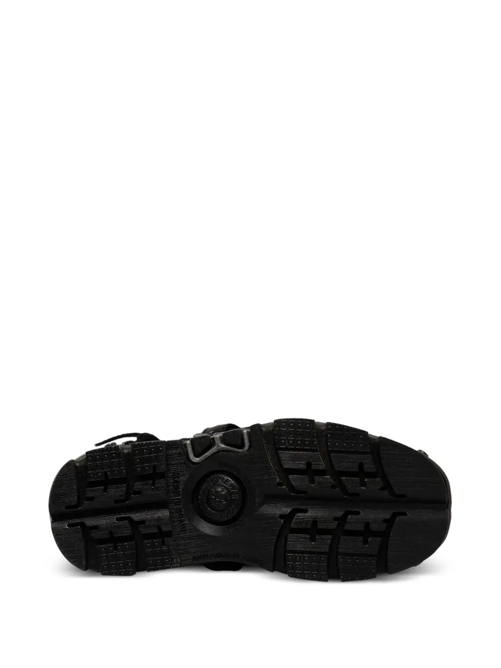 NEW ROCK 60mm M-391X-S1 buckle-detail platform boots Black