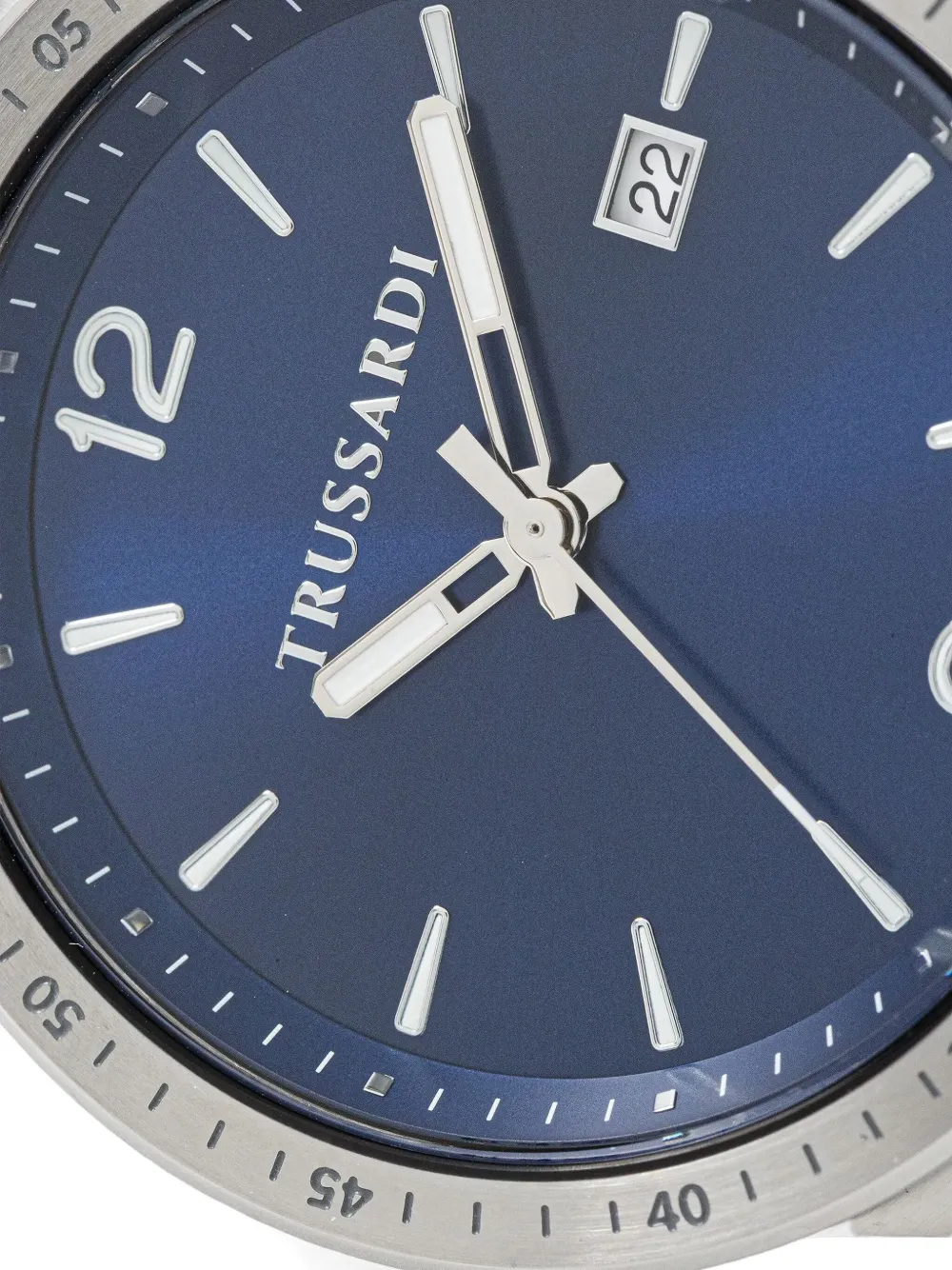 Trussardi ^ roestvrij staal 40mm - Blauw