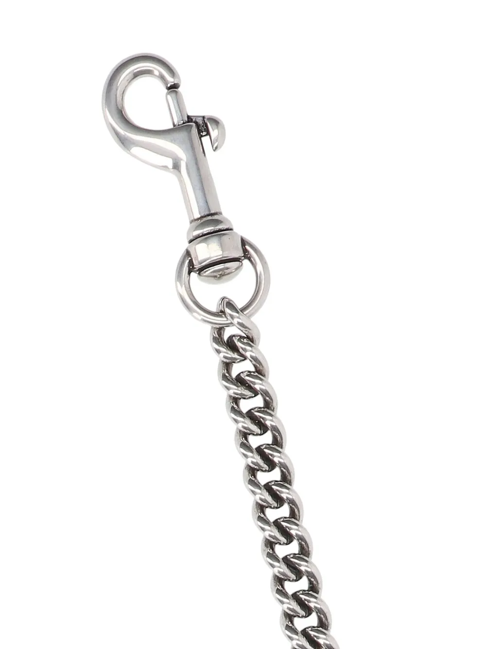 Balenciaga Shiny Keyring Metallic Finish Wallet In Metallic