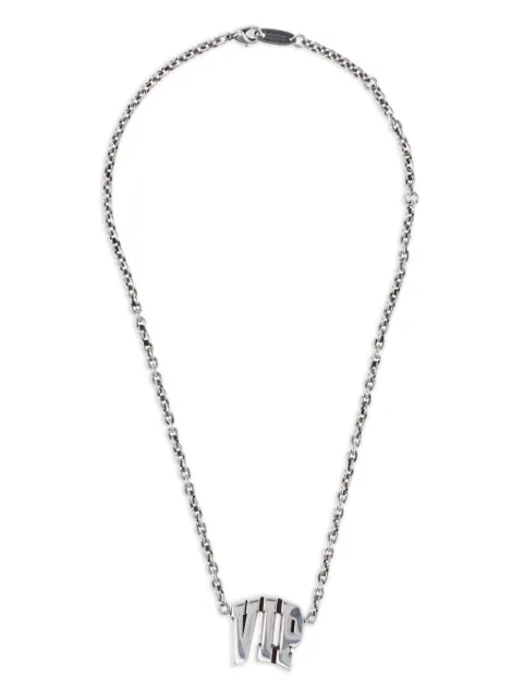Balenciaga "VIP"-plaque necklace