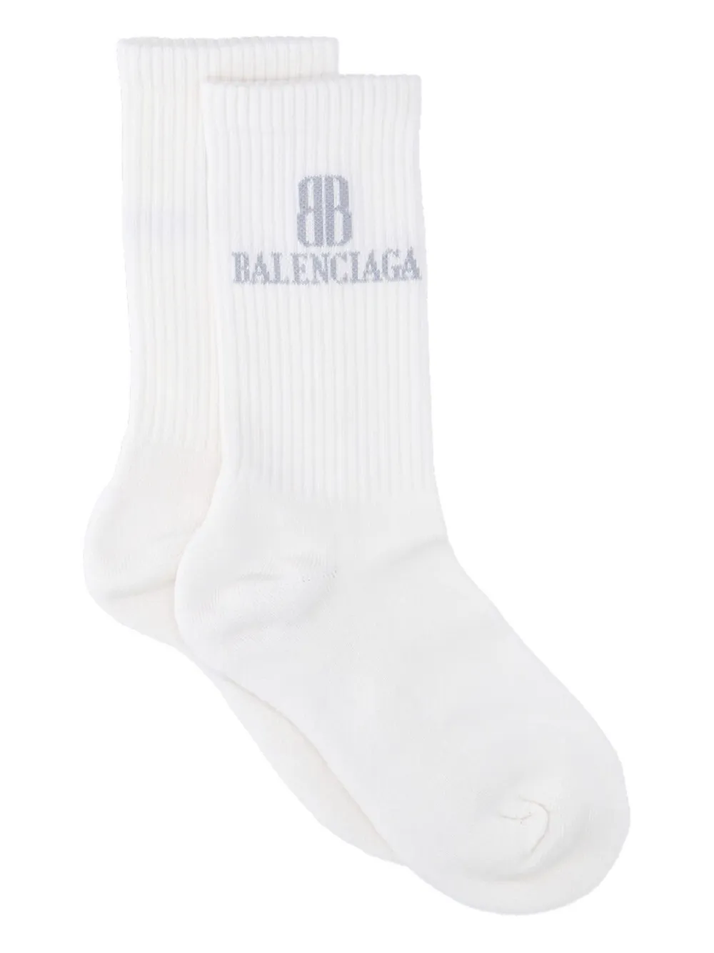 Balenciaga Sokken met geborduurd logo Wit