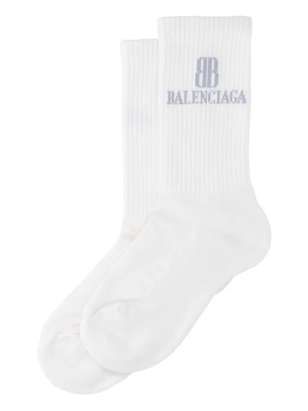 Balenciaga Sokken met geborduurd logo Wit