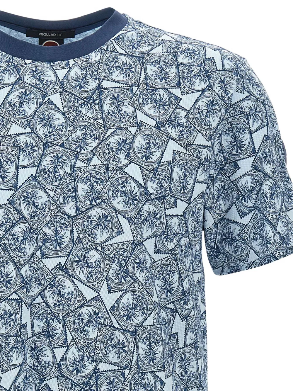 Colmar T-shirt met stempel-print Blauw