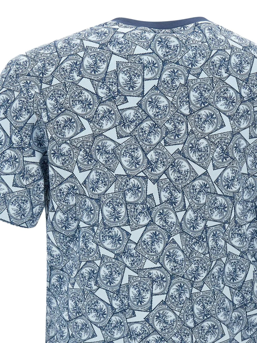 Colmar T-shirt met stempel-print Blauw