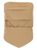 kaos gathered bandeau top - Brown