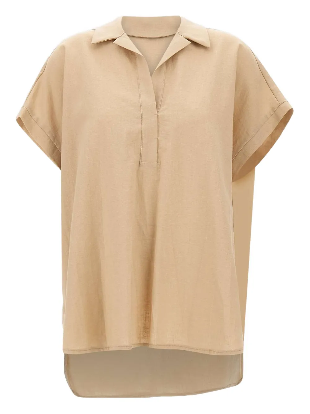 wingtip-collar short-sleeve shirt
