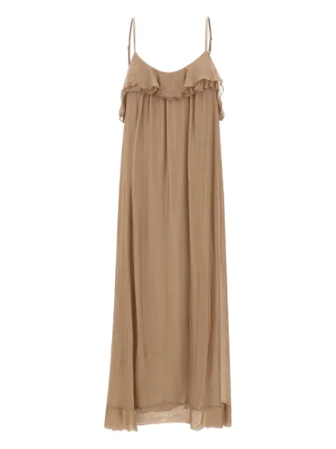 kaos vestido midi con volantes