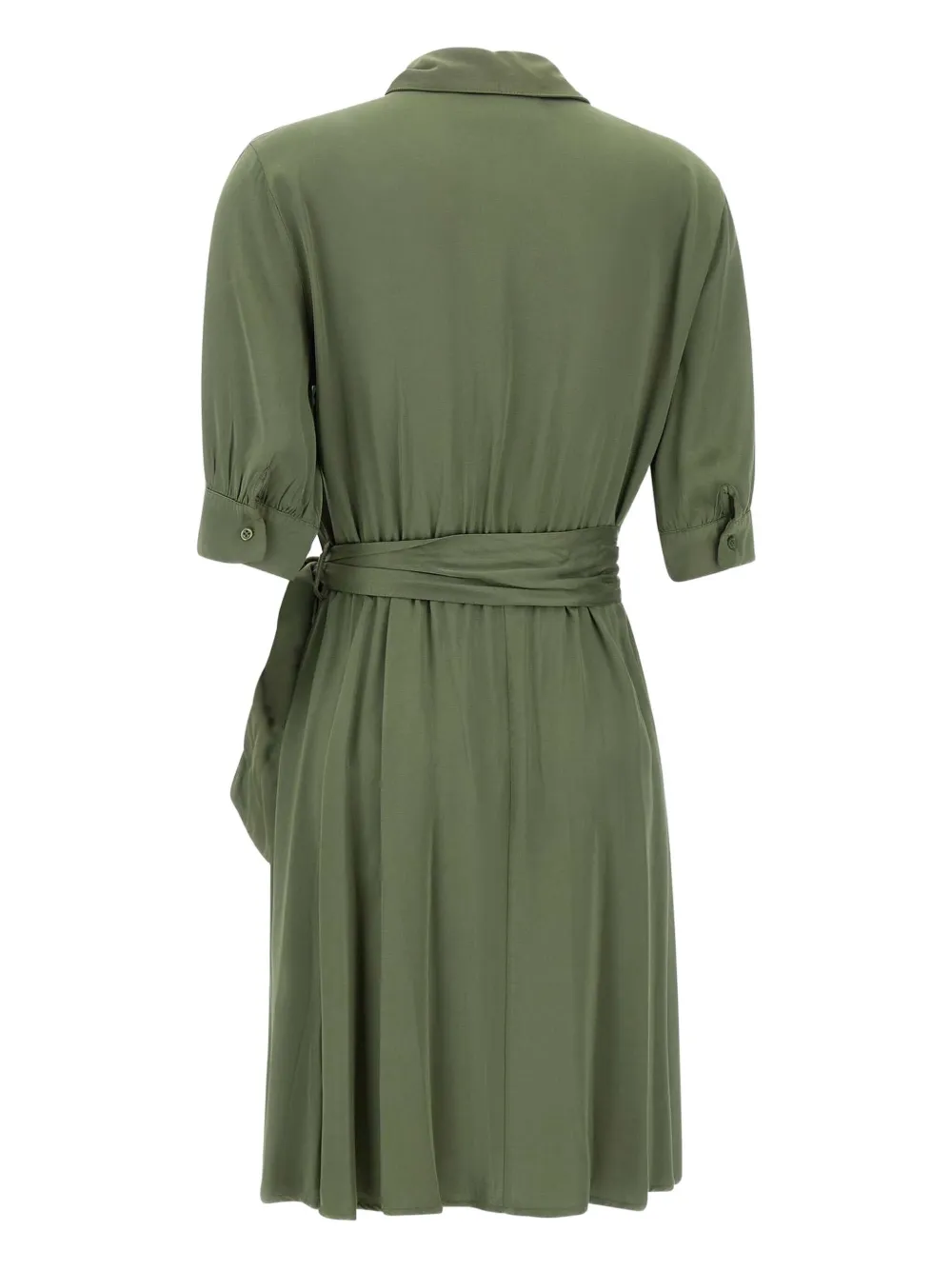 Kaos Blousejurk met ceintuur - Groen