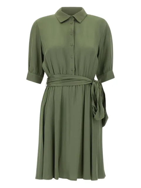 kaos belted midi shirt dress