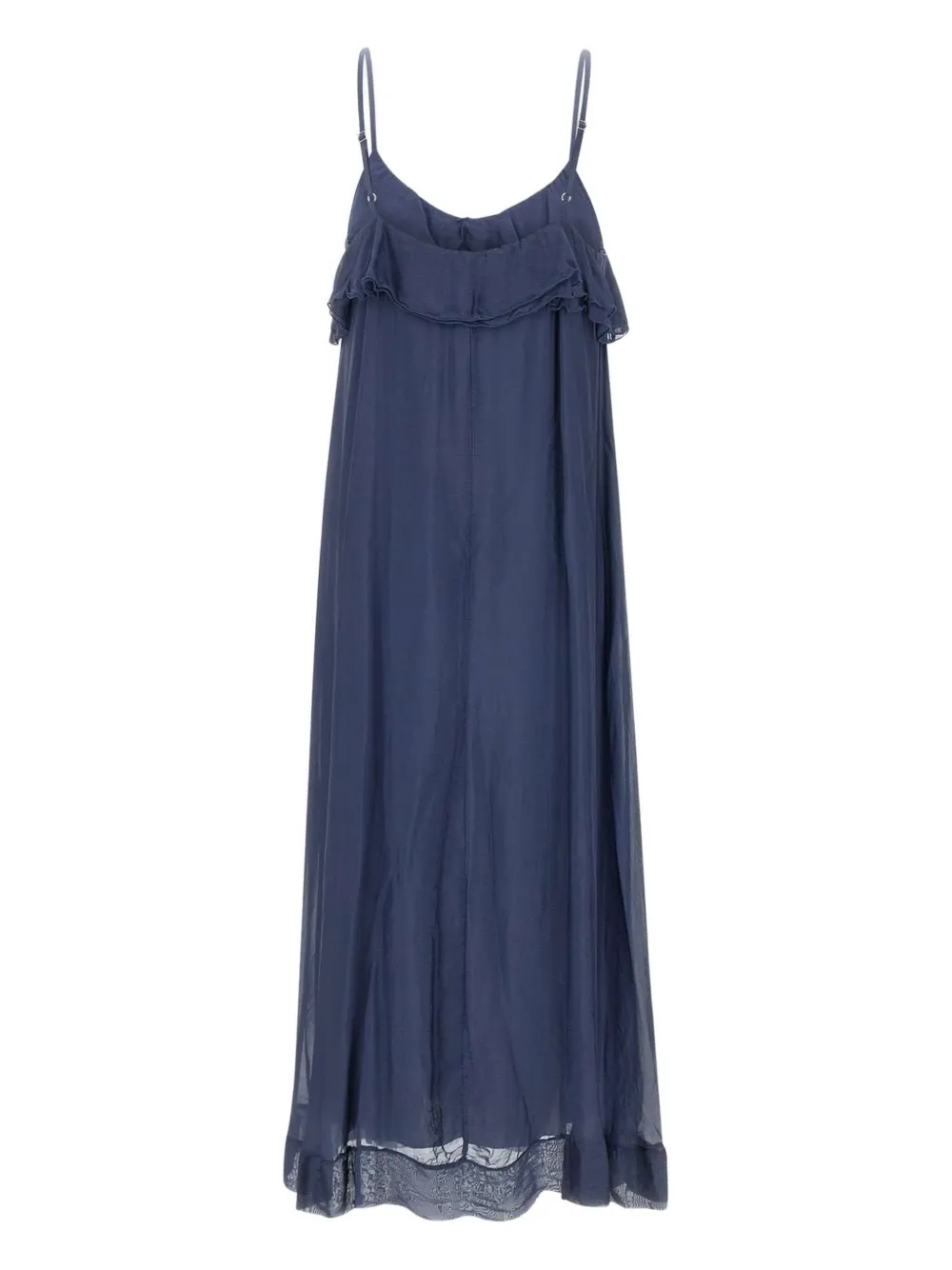 ruffled midi dress