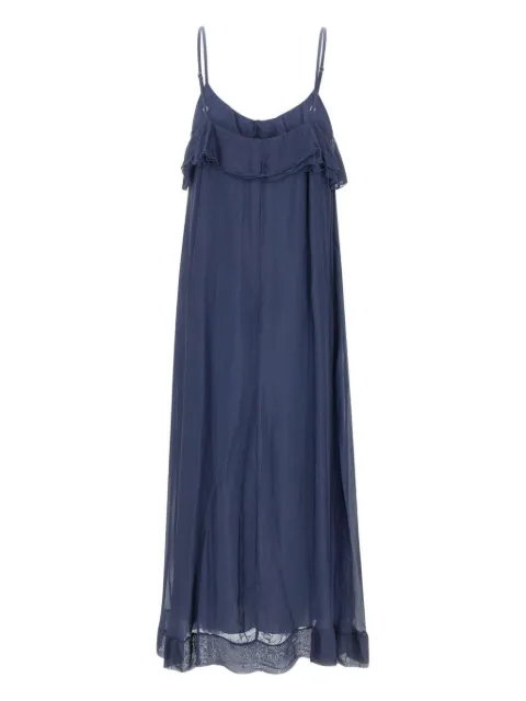 kaos ruffled midi dress
