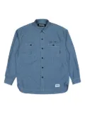 Neighborhood patch-pocket cotton shirt - Blue