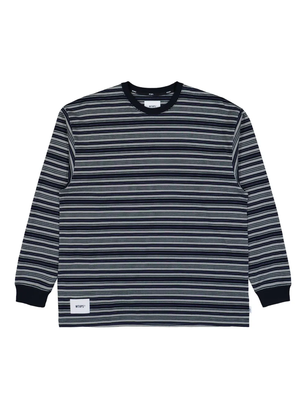 striped long-sleeve sweatshirt