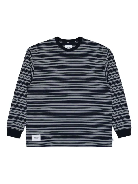 WTAPS striped long-sleeve sweatshirt 