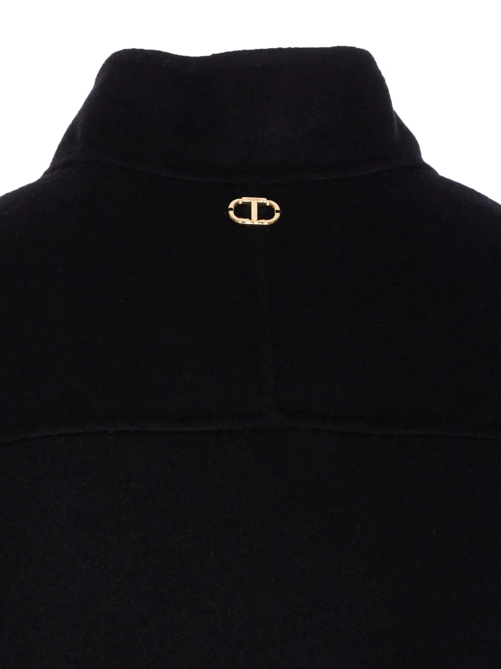 TWINSET Jack met drukknoop en logodetail Zwart