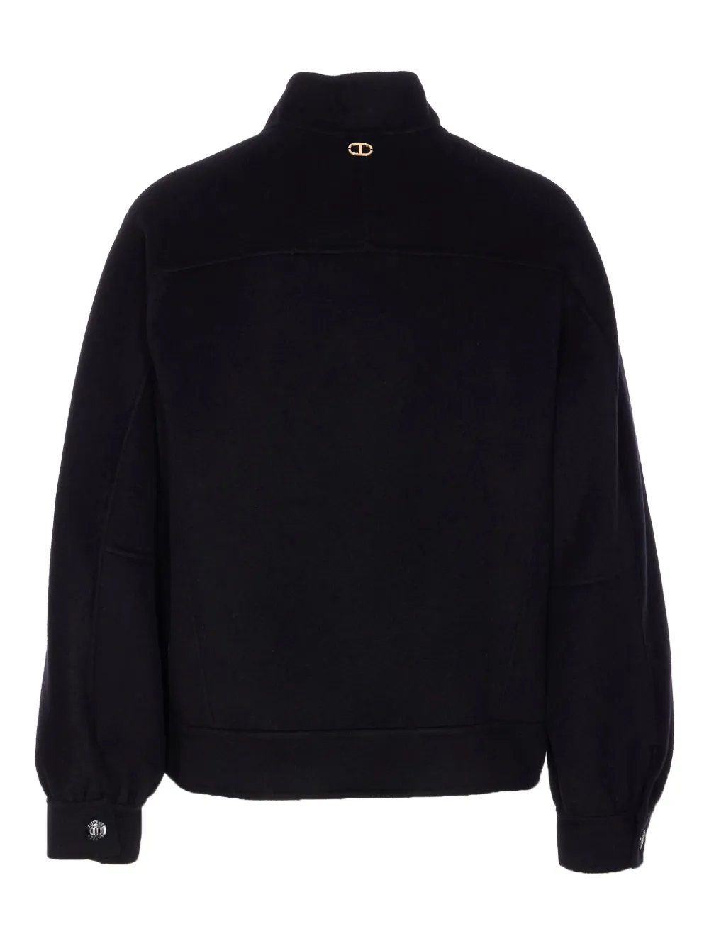 TWINSET Jack met drukknoop en logodetail Zwart