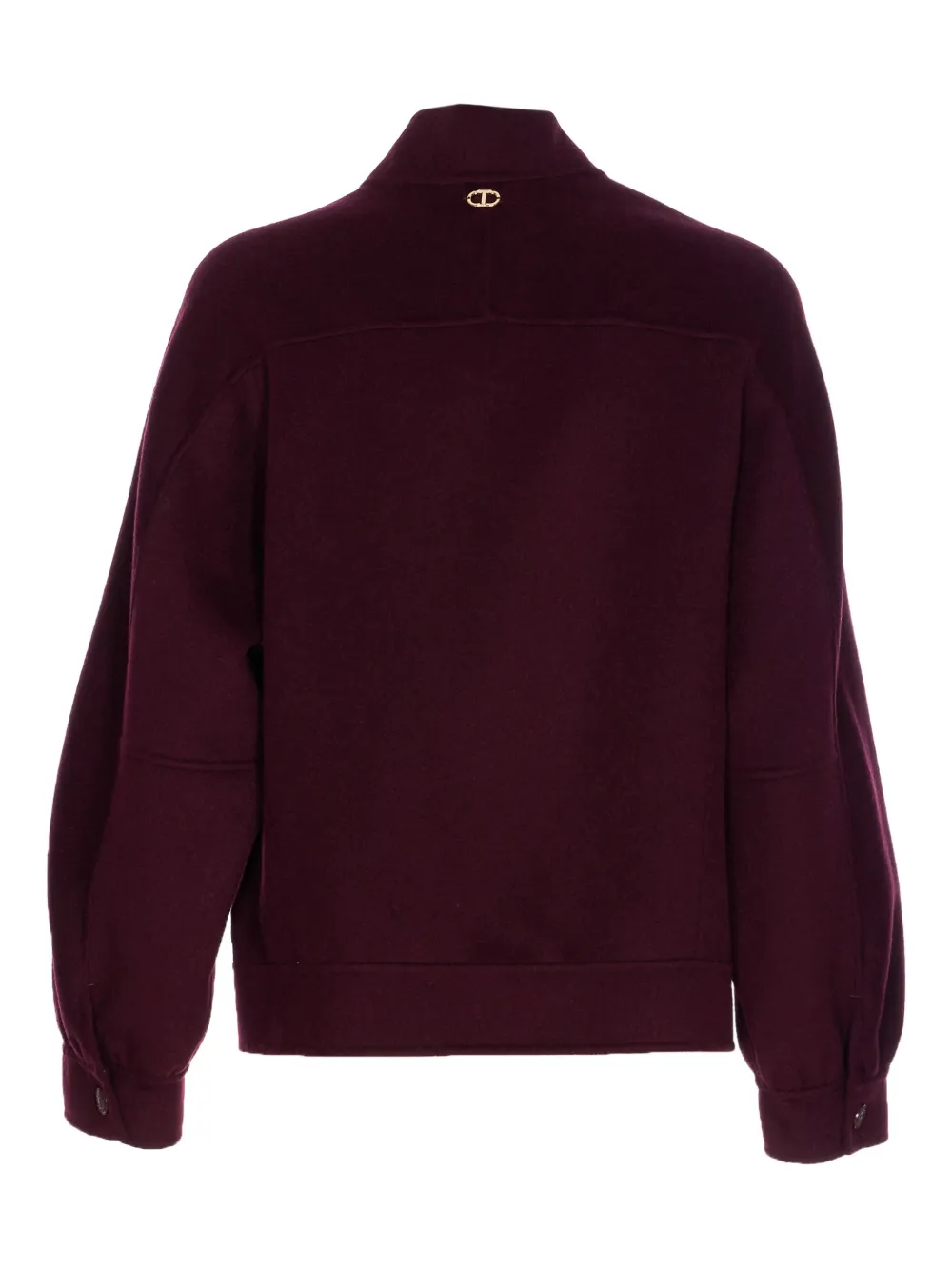 TWINSET Jack met drukknoop en ronde hals Rood