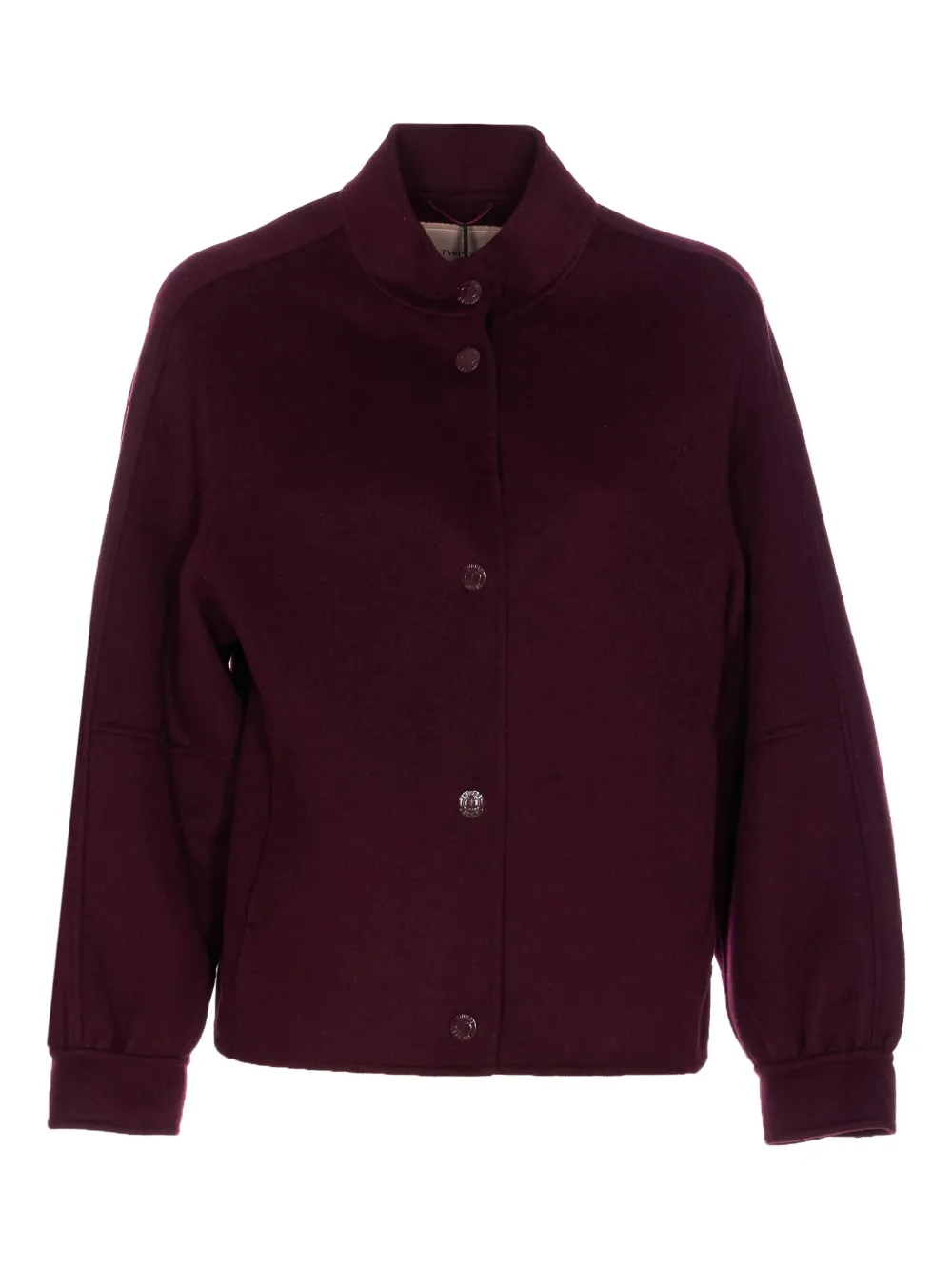 TWINSET Jack met drukknoop en ronde hals Rood