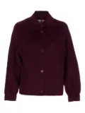 TWINSET snap-button crew-neck jacket - Red
