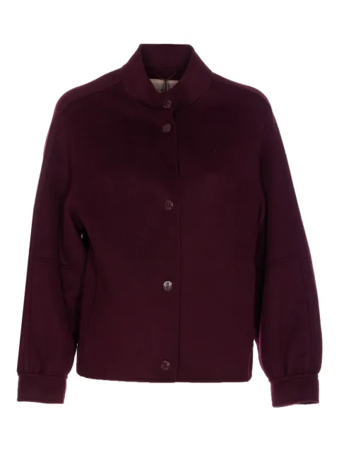 TWINSET snap-button crew-neck jacket