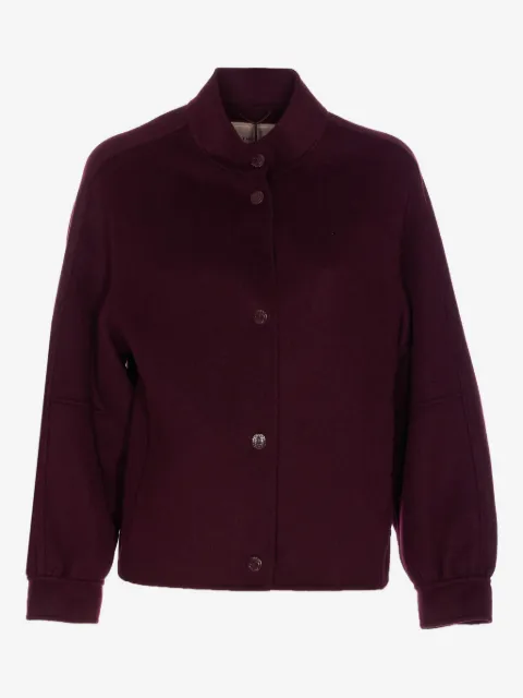TWINSET jakke med trykknapper og rund hals