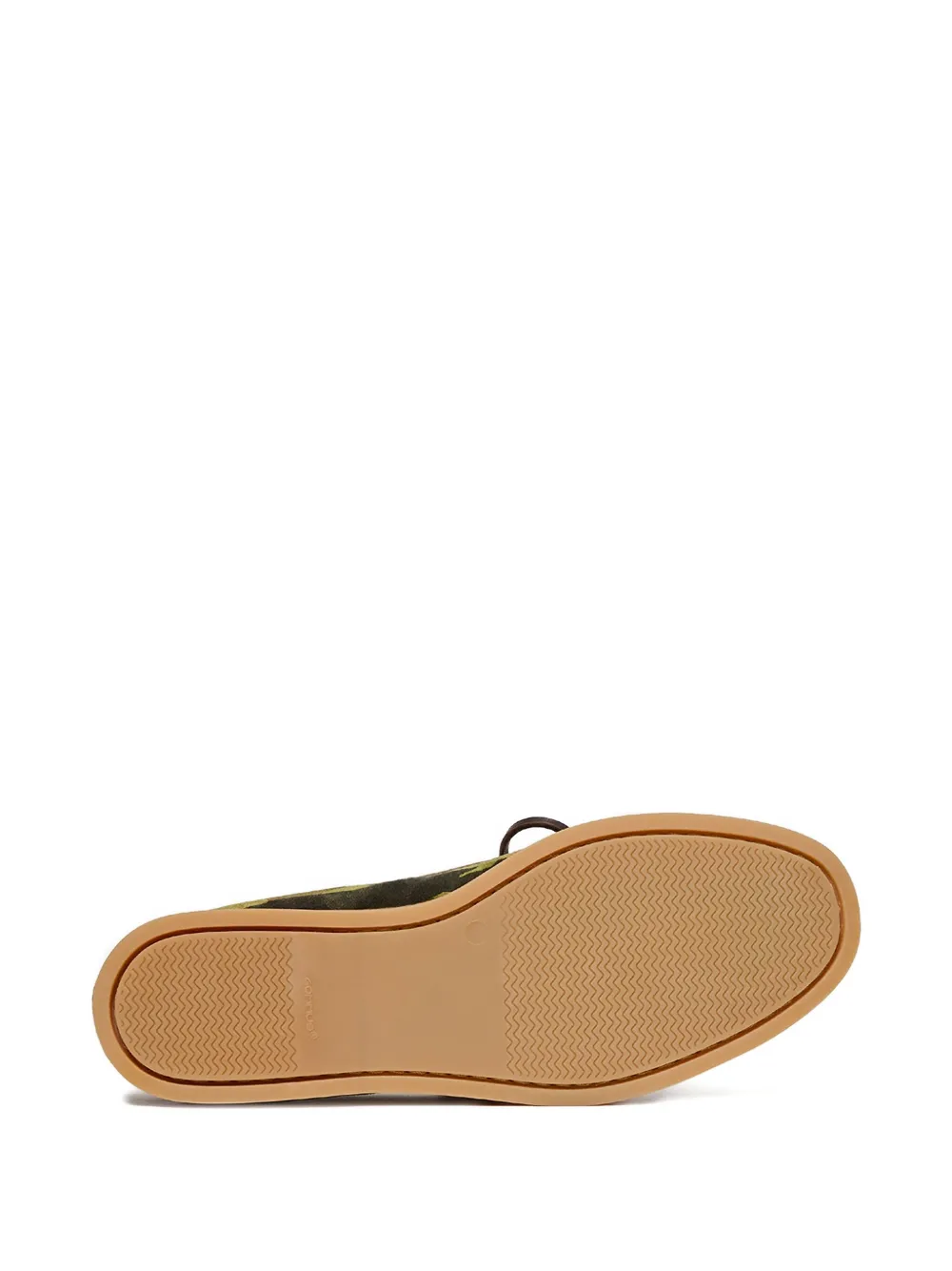 Scarosso camouflage suede boat shoes Brown