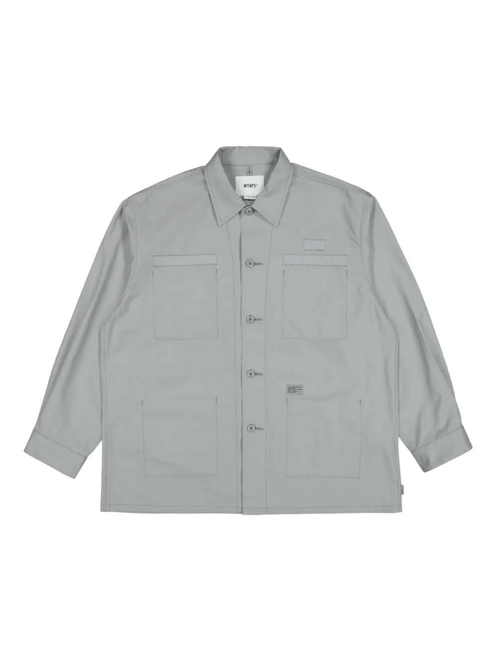 multi-pocket cotton shirt