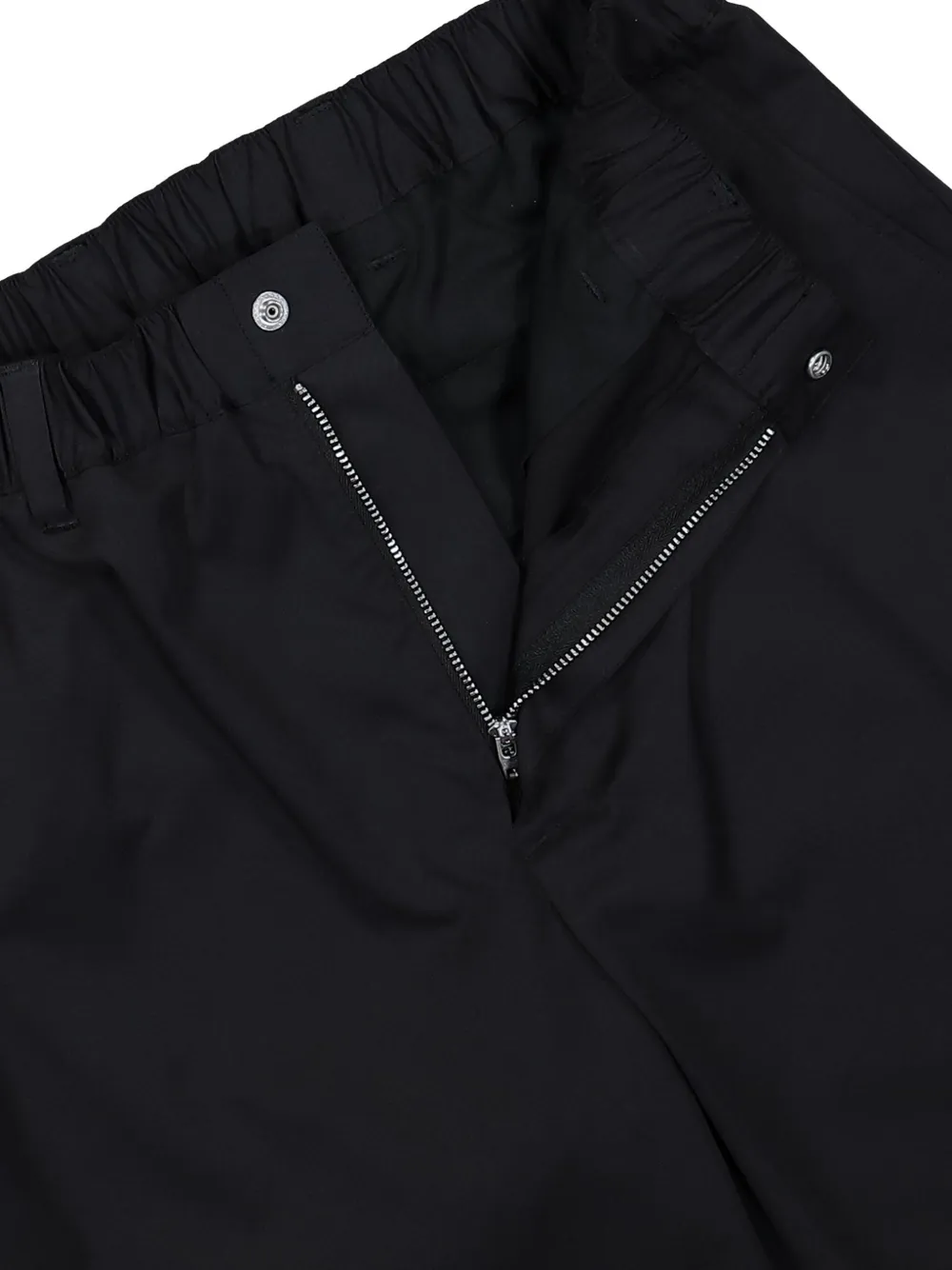 Neighborhood Broek met elastische tailleband en zak Zwart
