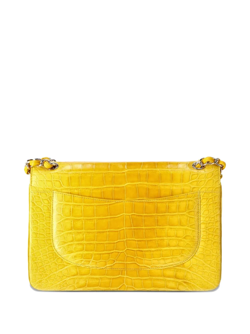 Pre-owned Chanel Jumbo Double Flap Shoulder Bag In Yellow