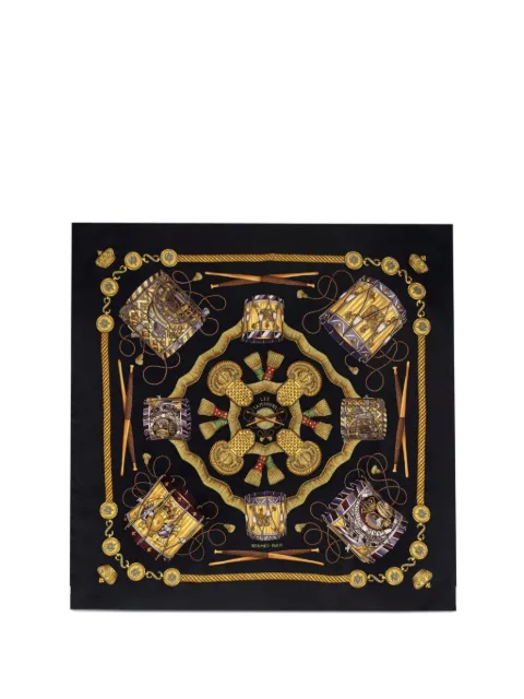 Hermès Pre-Owned Les Tambours silk scarf