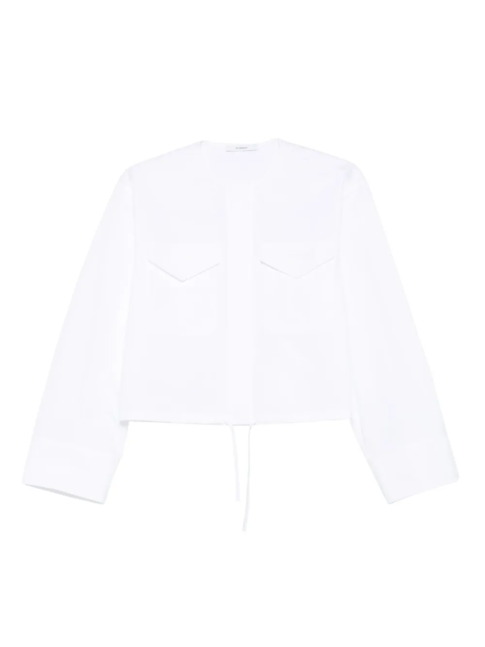 Givenchy Blouse met trekkoord en zak Wit