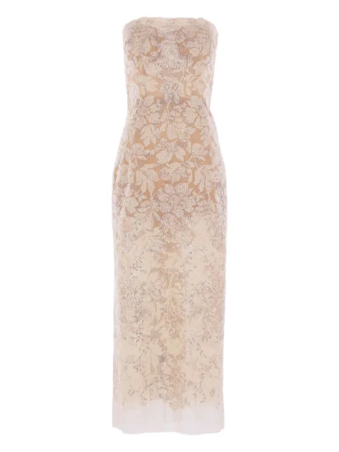 Ermanno Scervino crystal-embellished lace gown