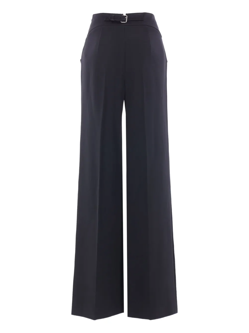 Ermanno Scervino satin-panelled belted trousers | Blue | Image 1