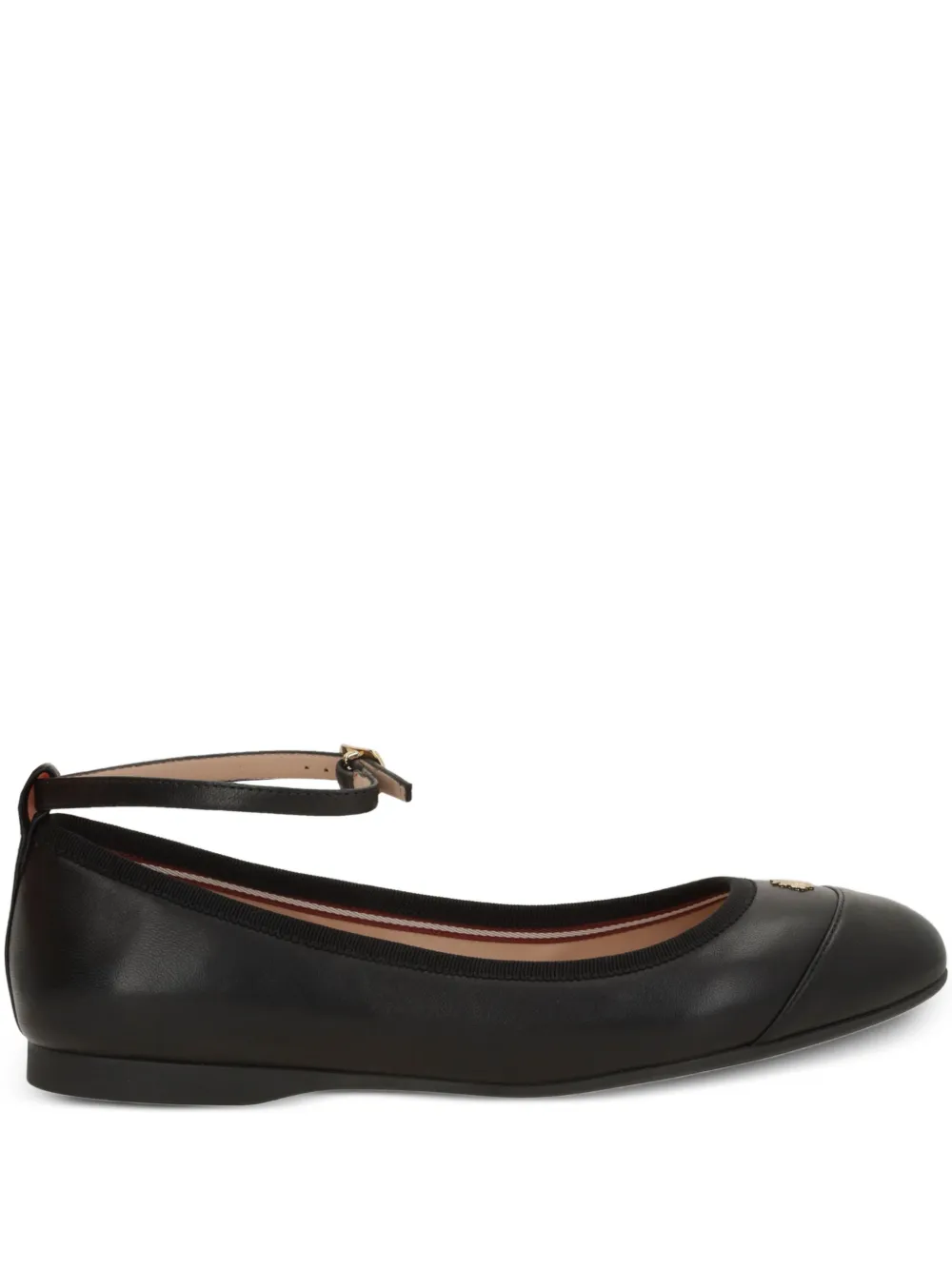 Bally ankle-strap ballet flats | Black | Image 1