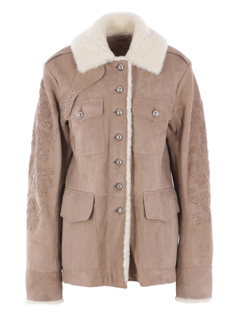 embroidered sheepskin jacket