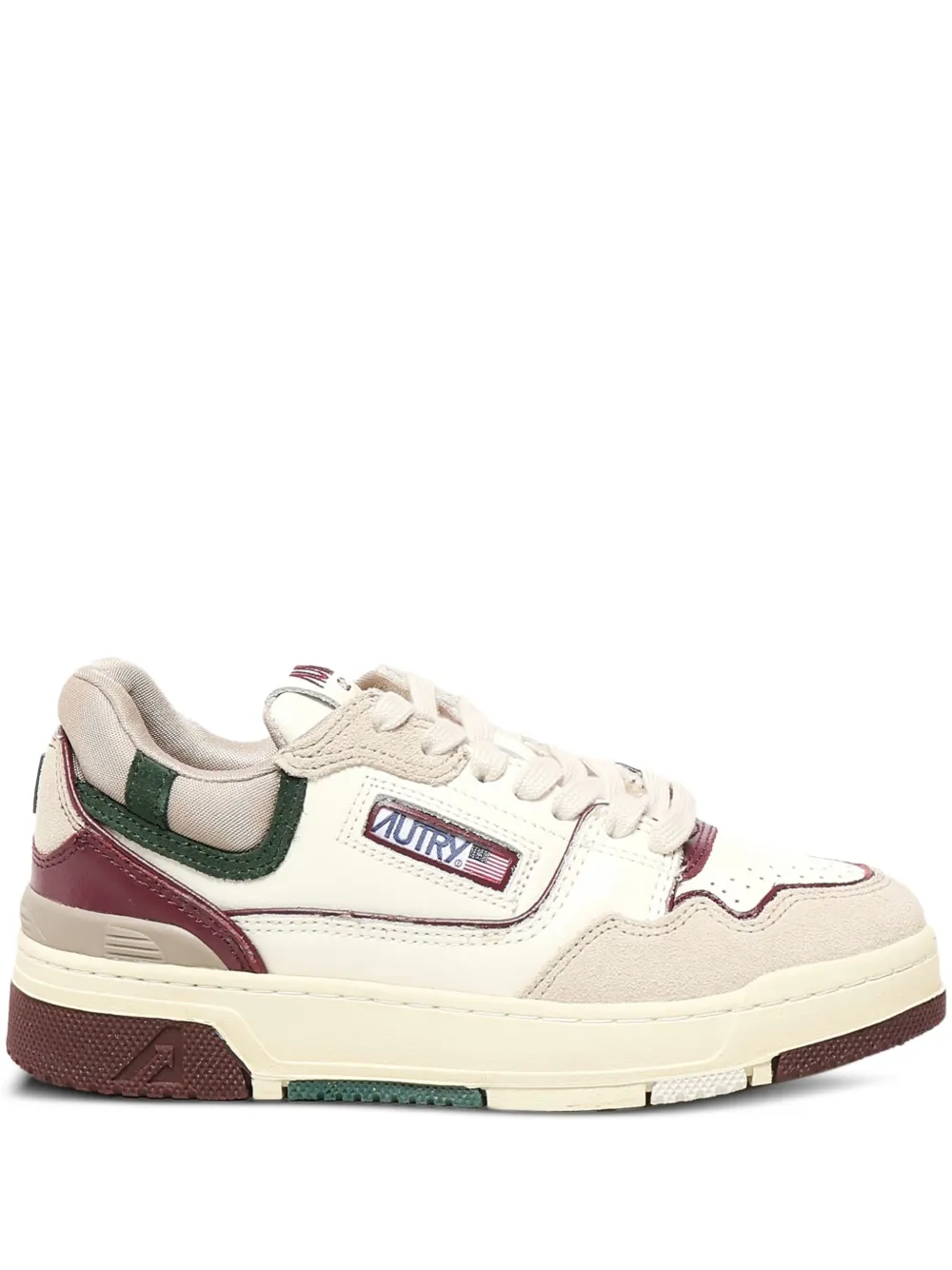 Autry CLC panelled low-top sneakers Neutrals